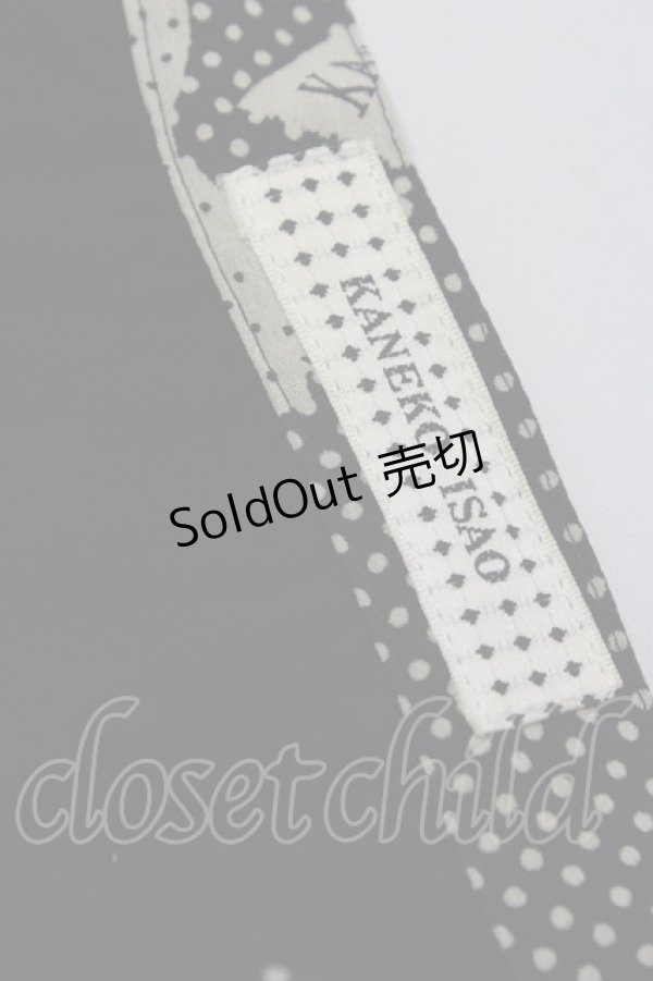 画像6: KANEKO ISAO / リボンドットシルエットプリーツスカート  黒Ｘアイボリー T-24-01-16-032-EL-SK-HD-ZT401 (6)