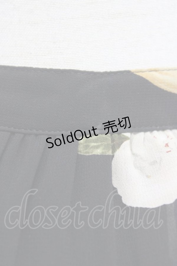 画像6: 【SALE】KANEKO ISAO / クチナシ&香水瓶柄スカート  黒Ｘブラウン T-24-01-16-035-EL-SK-HD-ZT402 (6)
