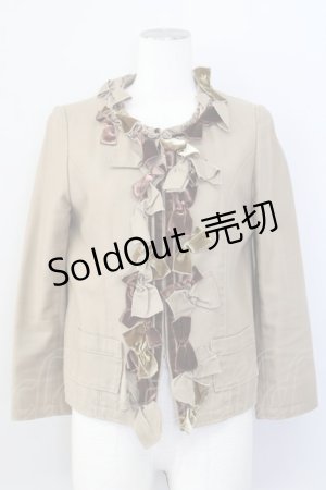 画像: 【SALE】Jane Marple Dans Le Saｌon / ビンテージベルベットリボンのシャネルジャケット M ベージュ T-24-01-17-025-JM-JA-IG-ZT404