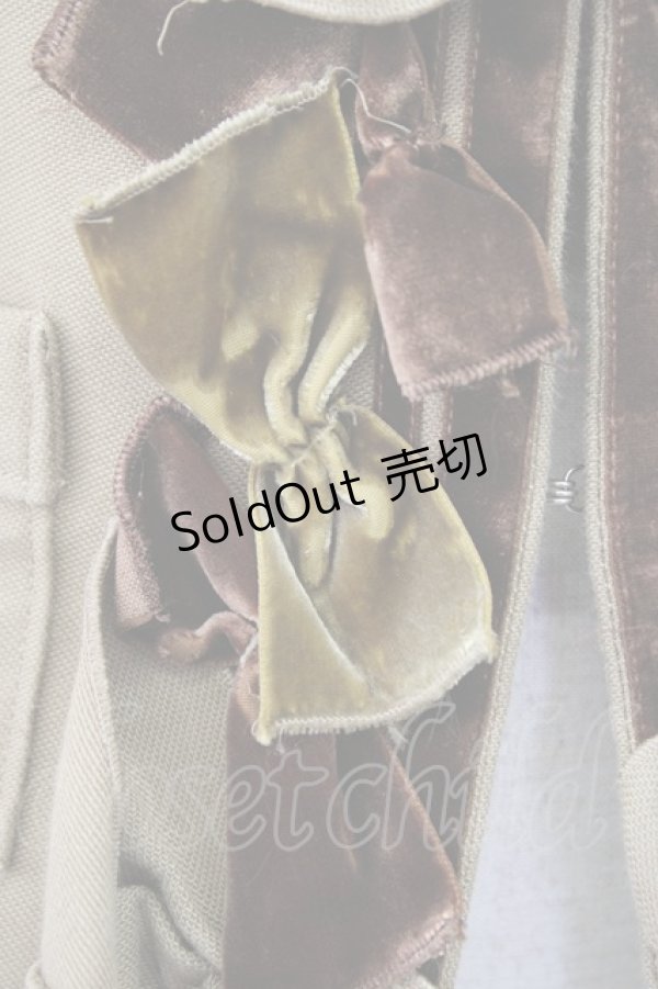 画像3: 【SALE】Jane Marple Dans Le Saｌon / ビンテージベルベットリボンのシャネルジャケット M ベージュ T-24-01-17-025-JM-JA-IG-ZT404 (3)