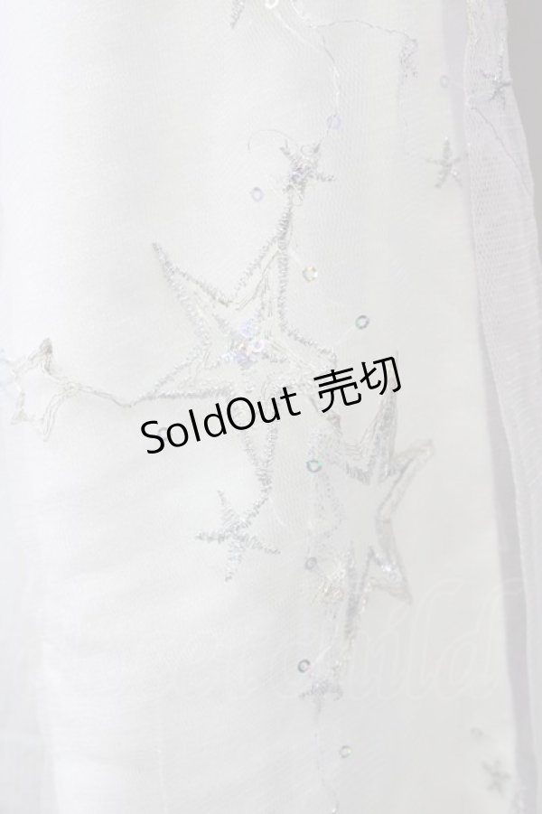 画像3: 【SALE】axes femme / お星さまチュール袖ニット  シロ T-24-01-17-003-AX-TO-IG-ZT126 (3)