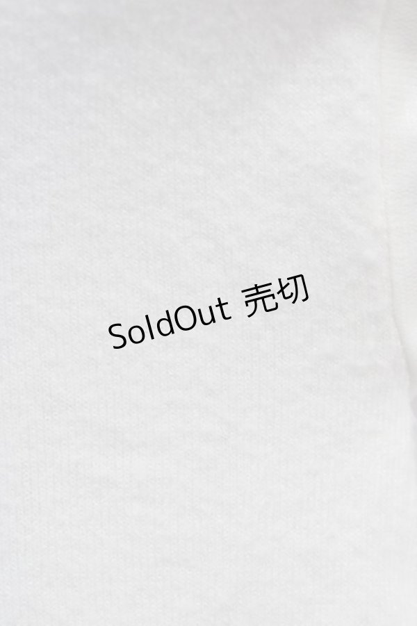 画像5: 【SALE】axes femme / お星さまチュール袖ニット  シロ T-24-01-17-003-AX-TO-IG-ZT126 (5)