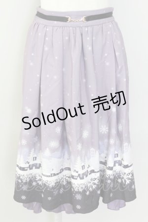 画像: axes femme POETIQUE / ビット付スノータウンスカート M パープル T-24-01-19-035-AX-SK-YM-ZT379