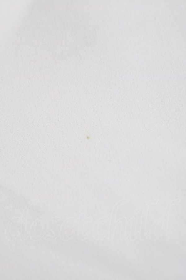 INGEBORG / フロントリボン半袖ブラウス 白 T-24-01-20-014-LO