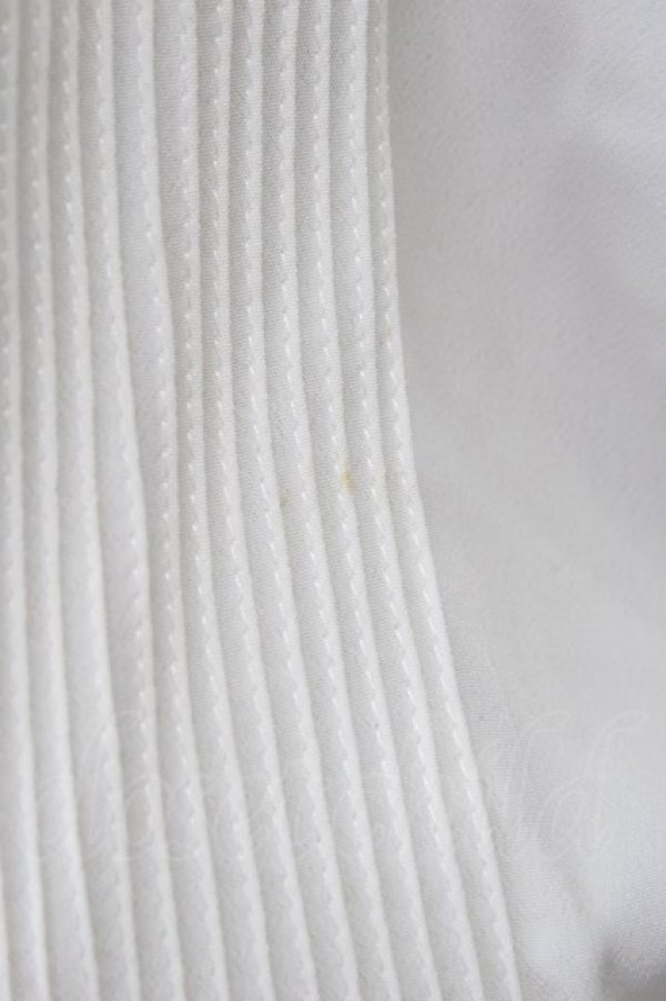 画像7: INGEBORG / フロントリボン半袖ブラウス  白 T-24-01-20-014-LO-BL-HD-ZT004 (7)