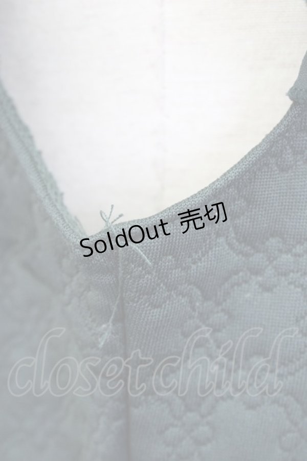 画像4: 【SALE】axes femme / デザインキルトシフォン切替ワンピース  グリーン T-24-01-22-024-AX-OP-IG-ZT096 (4)