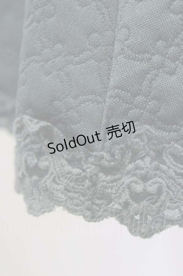 画像8: 【SALE】axes femme / デザインキルトシフォン切替ワンピース  グリーン T-24-01-22-024-AX-OP-IG-ZT096 (8)