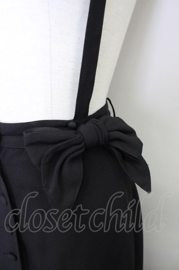 画像3: INGEBORG / リボンサススカート  黒 T-24-01-24-031-LO-SK-HD-ZT140 (3)