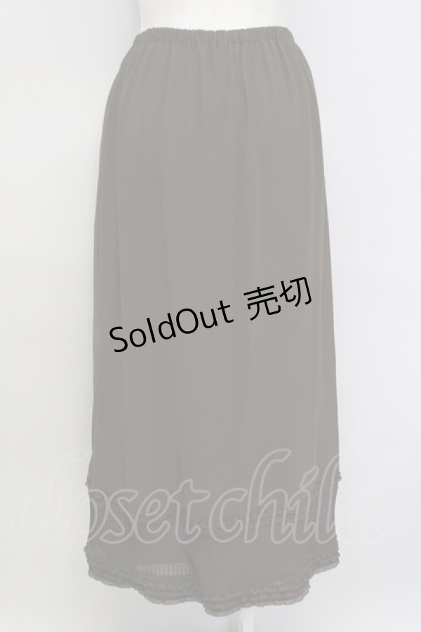 画像2: 【SALE】KANEKO ISAO / 裾縦ピンタックスカート  ブラウン T-24-01-24-047-EL-SK-HD-ZT175 (2)