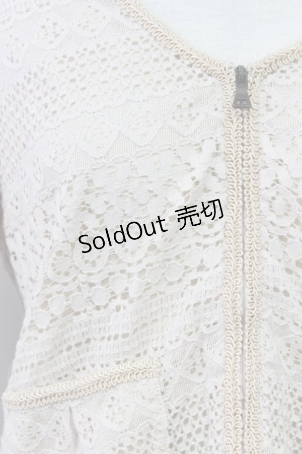 画像3: 【SALE】axes femme /  レースブルゾン   T-24-01-31-002-AX-TO-AS-ZT365 (3)