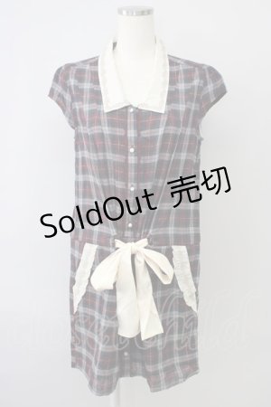 画像: 【SALE】axes femme / チェックシャツワンピース   T-24-01-31-046-AX-OP-AS-ZT133