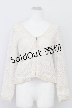 画像: 【SALE】axes femme /  レースブルゾン   T-24-01-31-002-AX-TO-AS-ZT365