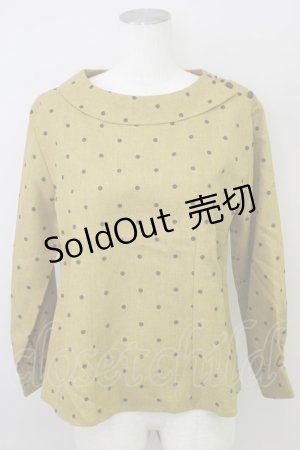 画像: 【SALE】an another angelus / ドット柄サイド衿シャツ  マスタード T-24-02-06-032-CA-BL-HD-ZT226