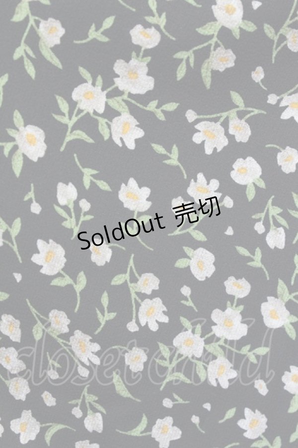 画像4: an another angelus / レース衿小花柄ロングワンピース  黒 T-24-02-06-052-CA-OP-HD-ZT226 (4)