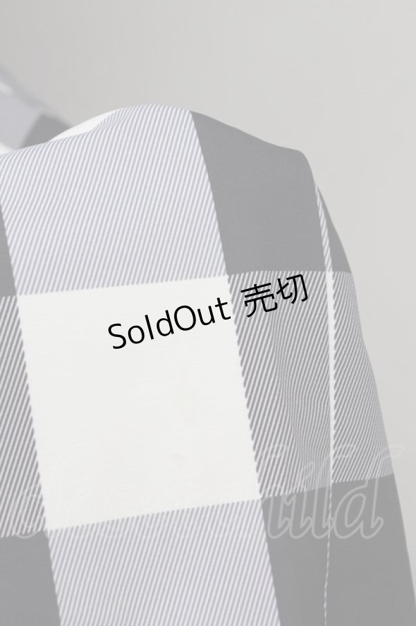 画像3: 【SALE】an another angelus / ブロックチェックノースリーブワンピース  黒Ｘ白チェック T-24-02-11-037-CA-OP-HD-ZT107 (3)