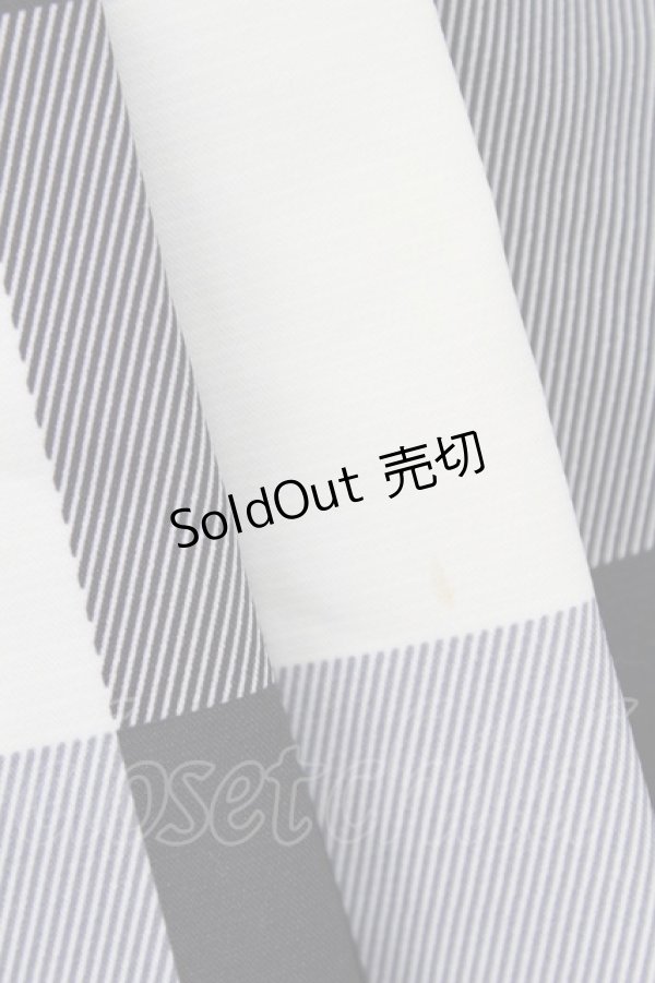 画像4: 【SALE】an another angelus / ブロックチェックノースリーブワンピース  黒Ｘ白チェック T-24-02-11-037-CA-OP-HD-ZT107 (4)