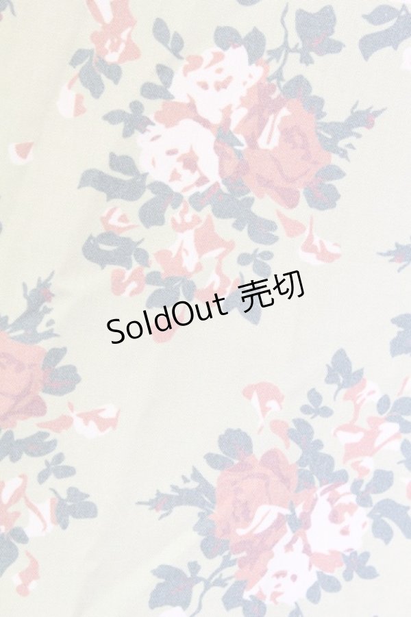 画像4: an another angelus / ローズ柄サッシュベルト付きスカート  黄緑 T-24-02-14-055-CA-SK-HD-ZT147 (4)