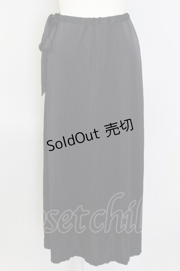 画像1: 【SALE】KANEKO ISAO / サテンスカート  黒 T-24-02-18-057-EL-SK-HD-ZT365 (1)