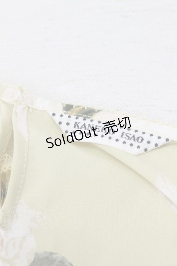 画像5: 【SALE】KANEKO ISAO / フラワー半袖トップス  イエローＸ白Ｘ緑 T-24-02-18-008-EL-TO-HD-ZT355 (5)