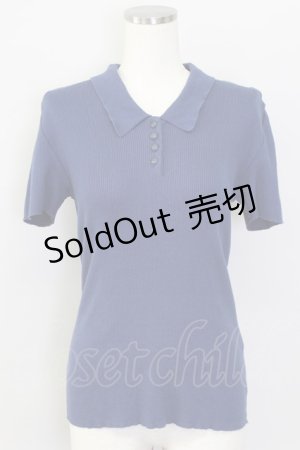 画像: INGEBORG / 半袖ポロシャツ  青 T-24-02-18-020-LO-TO-HD-ZT361