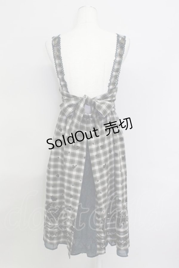 画像2: 【SALE】axes femme /フロッキープリントロングワンピース M グリーン T-24-02-24-028-AX-OP-SZ-ZT407 (2)