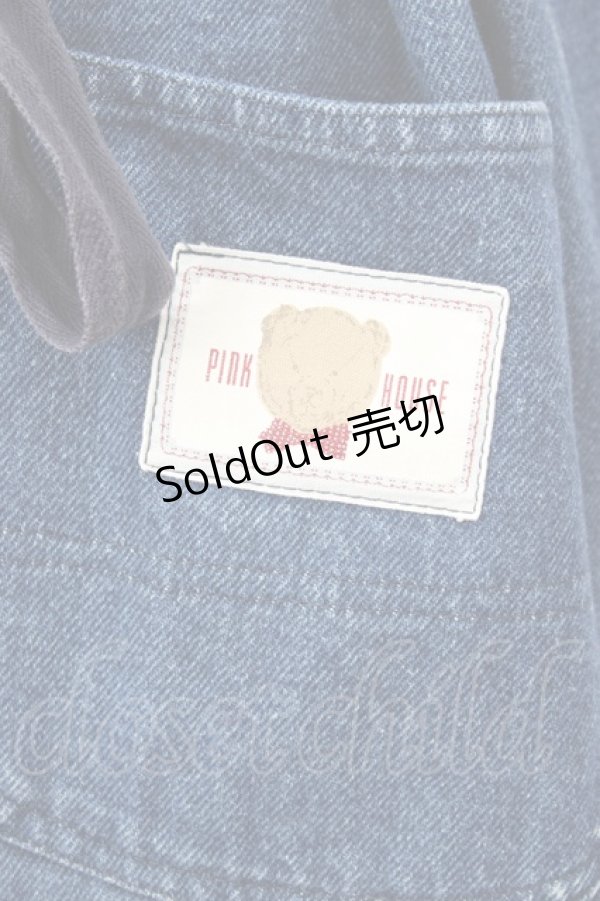 画像3: PINK HOUSE / くま刺繍デニムワンピース  ブルー T-24-03-01-017-LO-OP-AS-ZI (3)