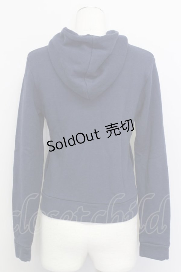 画像2: MILK / フロントフリルフードパーカー  紺 T-24-03-03-020-ML-TO-AS-ZT145 (2)