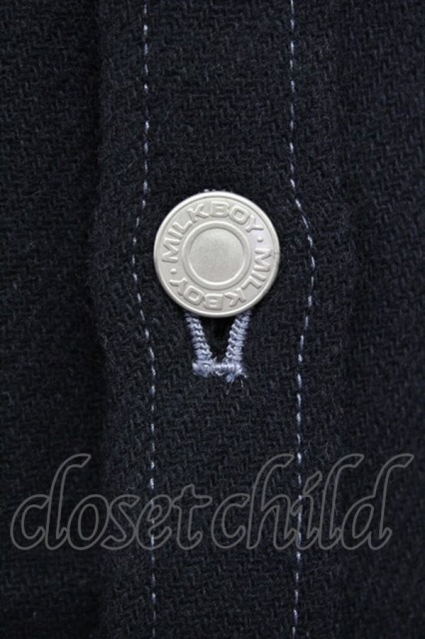 画像5: MILKBOY / BIRD CHECK JACKET - 黒 T-24-03-03-011-MB-JA-SZ-ZT-C021 (5)