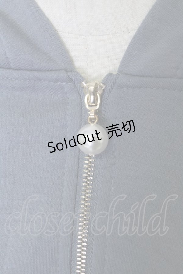 画像3: axes femme / レースデザインパーカー  ブルー T-24-03-04-014-AX-TO-AS-ZT153 (3)