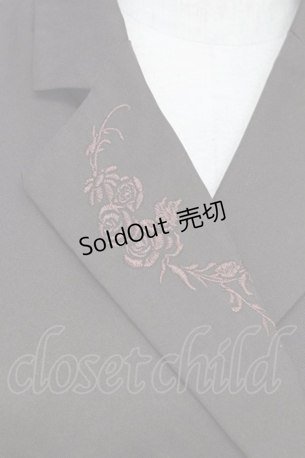 画像5: 【SALE】axes femme / 肩レースロングジャケット M 茶 T-24-03-06-007-AX-JA-SZ-ZT354 (5)