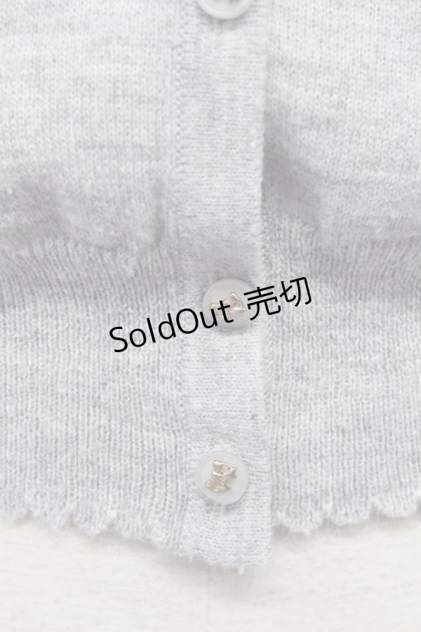画像5: Secret Honey / ぽんぽんカーディガン 2 グレー T-24-03-08-024-CA-TO-SZ-ZT281 (5)