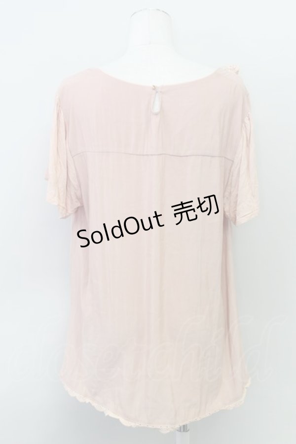 画像2: Franche Lippee /  ヨークフリルトップス  ピンク T-24-03-13-011-LO-TO-UT-ZT411 (2)