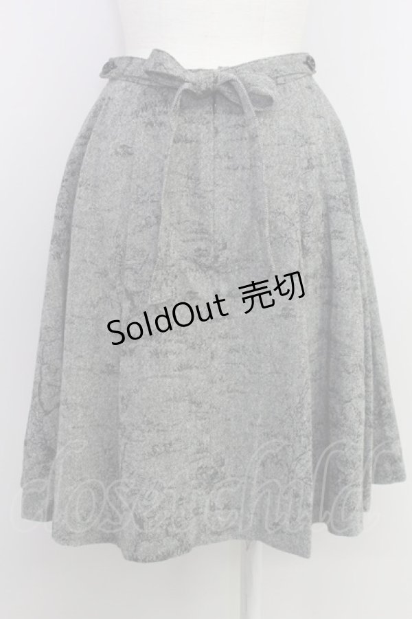 画像2: Emily Temple cute /うさぎの学校スカート  グレー T-24-03-14-025-ET-SK-SZ-ZT040 (2)