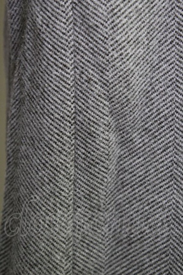 画像5: axes femme / ヘリンボーン柄カットパンツ M グレー T-24-03-14-026-AX-PA-SZ-ZT040 (5)