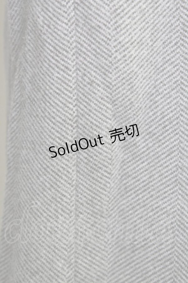 画像5: 【SALE】axes femme / ヘリンボーン柄カットパンツ M グレー T-24-03-14-026-AX-PA-SZ-ZT040 (5)