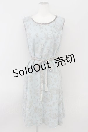 画像: Franche Lippee / うさぎさんノースリーブワンピース  サックス T-24-03-16-031-LO-OP-UT-ZY