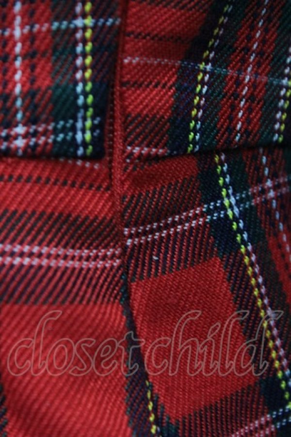 画像8: Swankiss / チェックレースレイヤードワンピース  赤 T-24-03-16-032-CA-OP-UT-ZT310 (8)