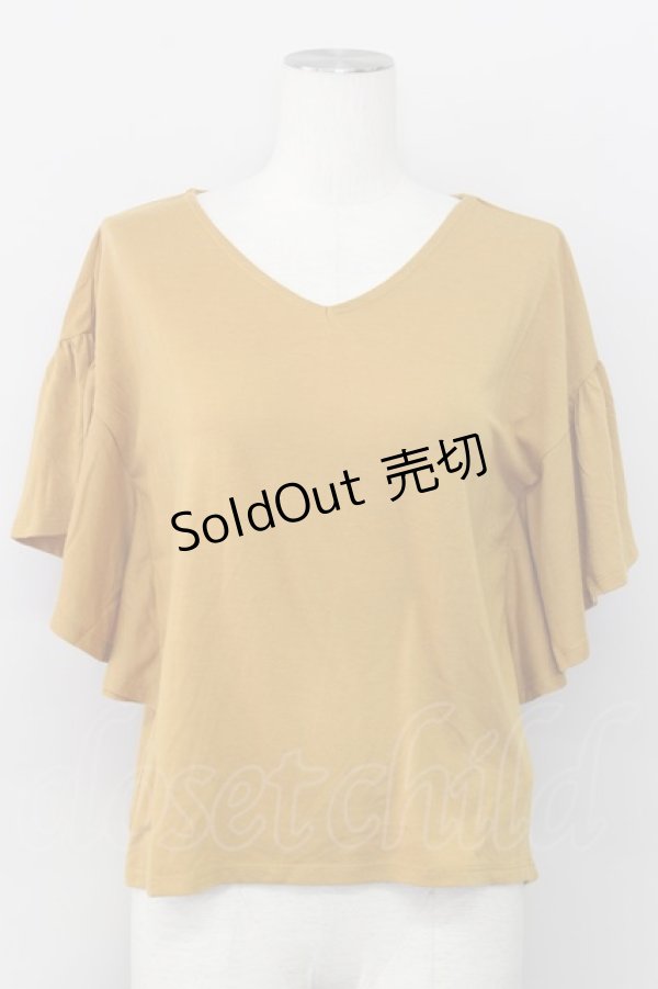 画像1: 【SALE】E hyphen world gallery PEACE / ドロップショルダープルオーバー  イエロー T-24-03-19-023-LO-TO-IG-ZT414 (1)