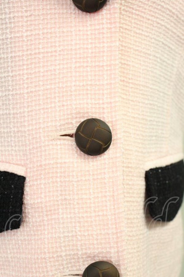 画像5: MALKOMALKA / /ラメ織ベスト  ピンク×黒 T-24-03-20-022-PU-JA-IW-ZT389 (5)