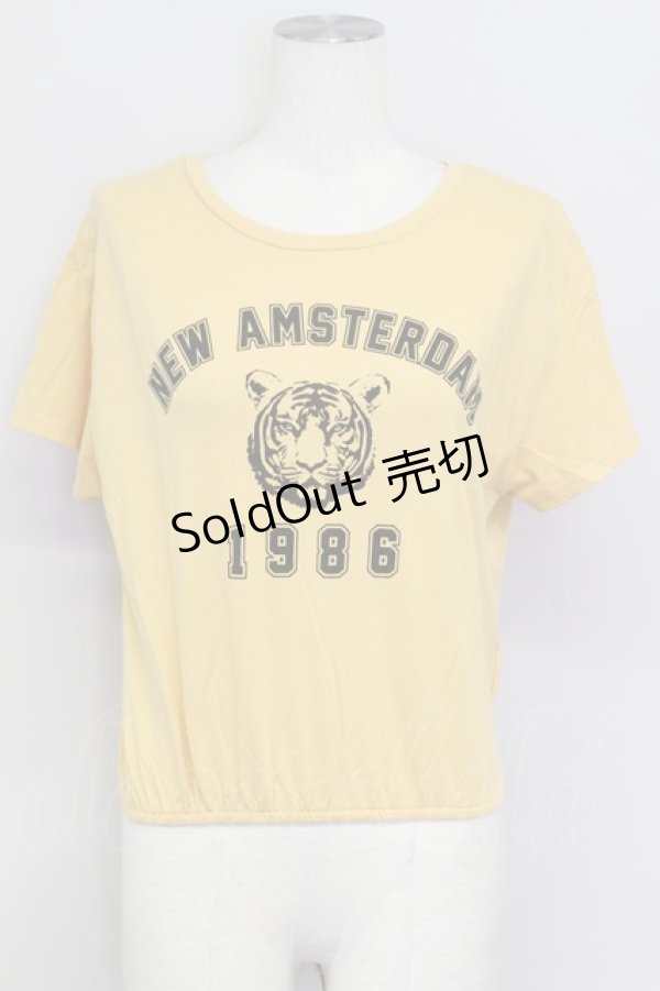 画像1: 【SALE】E hyphen world gallery PEACE / ヴィンテージプリントショートTシャツ  イエロー T-24-03-21-020-LO-TS-IG-ZT128 (1)