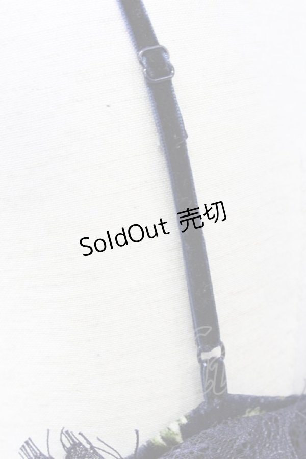 画像5: 【SALE】E hyphen world gallery HARU / ローズベロアキャミワンピース  クロ T-24-03-21-025-LO-OP-IG-ZT354 (5)