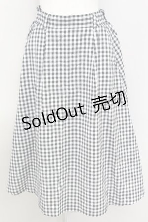 画像: E hyphen world gallery PEACE / ベルト付きロングスカート【ベルト欠品】  クロ×シロ T-24-03-21-030-LO-SK-IG-ZT354