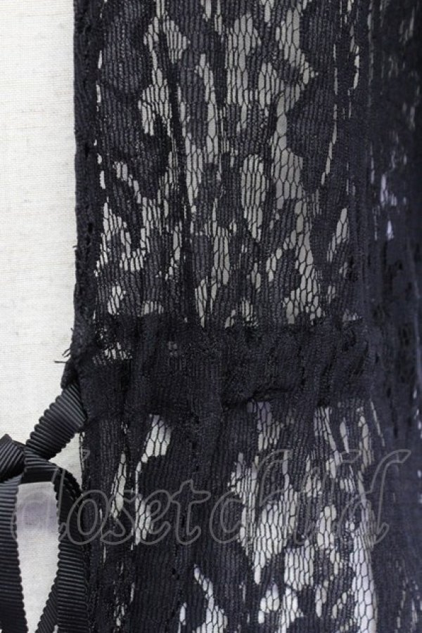 画像5: E hyphen world gallery PEACE / フレアスリーブロングガウン  クロ T-24-03-21-008-LO-TO-IG-ZT127 (5)