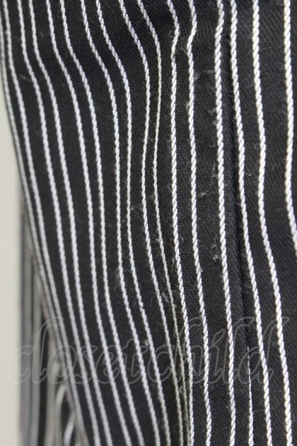 画像4: E hyphen world gallery PEACE / ストライプフリルトップス  クロ T-24-03-21-009-LO-TO-IG-ZT127 (4)