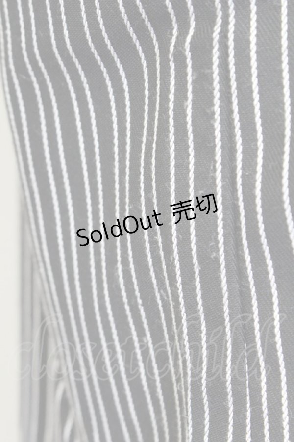 画像4: 【SALE】E hyphen world gallery PEACE / ストライプフリルトップス  クロ T-24-03-21-009-LO-TO-IG-ZT127 (4)