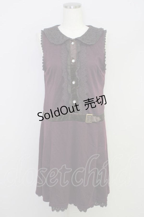 画像1: axes femme / ワンピース  ボルドー T-24-03-22-023-AX-OP-SZ-ZT079 (1)