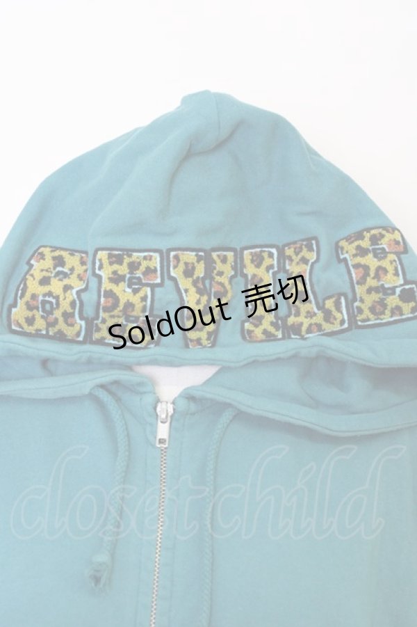 画像3: Candy Stripper / フード英字ワッペンパーカー  緑ｘ黄色 T-24-03-29-010-PU-TO-HD-ZT393 (3)