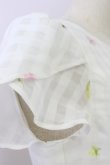画像6: LODISPOTTO / シアーチェック切替ワンピース  白 T-24-06-06-036-LO-OP-SZ-ZT015 (6)