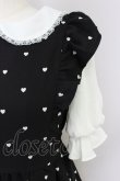 画像5: mille fille closet by LODISPOTTO / ハートワンピース  黒ｘ白 T-24-06-06-017-LO-OP-SZ-ZT034 (5)