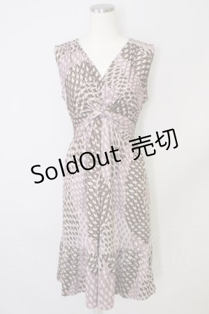画像: axes femme /ねこ総柄ワンピース M ピンク T-24-06-11-025-AX-OP-SZ-ZT072